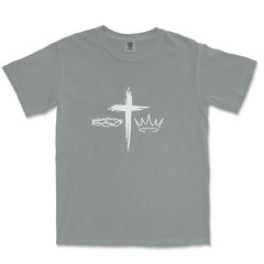 Cross With Crowns Shirt Christian Shirts for Men Graphic Jesus Shirts For Men