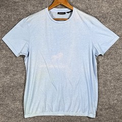 VINTAGE 90s DKNY T Shirt Mens Size Medium Sun Faded Elastic Waist Cotton Blend