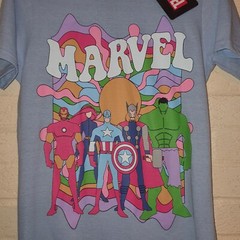 Marvel Adult T shirt Size Small Short Sleeve Funny Art 60s