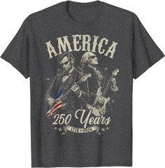 George Washington Lincoln Playing Guitar Abe Lincoln 250th T-Shirt