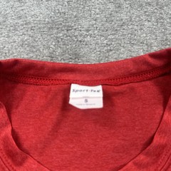 Sport Tek Adult T Shirt Size Small Red Short sleeves Crew Neck