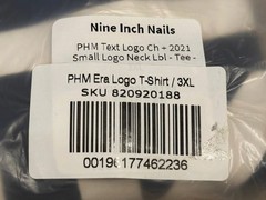 NWT Official New Nine Inch Nails 3XL Mens Black T Shirt PHM Era Logo T-Shirt