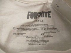 NWT EPIC GAMES Size L Mens White 100% Cotton Crew Neck Short Sleeve T-Shirt 369