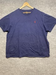 Polo Ralph Lauren T Shirt Men XXL Navy Blue Short Sleeve Classic Basic Tee Pony