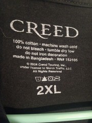 CREED summer Of 99 Official Concert Tour Shirt 2XL XXL