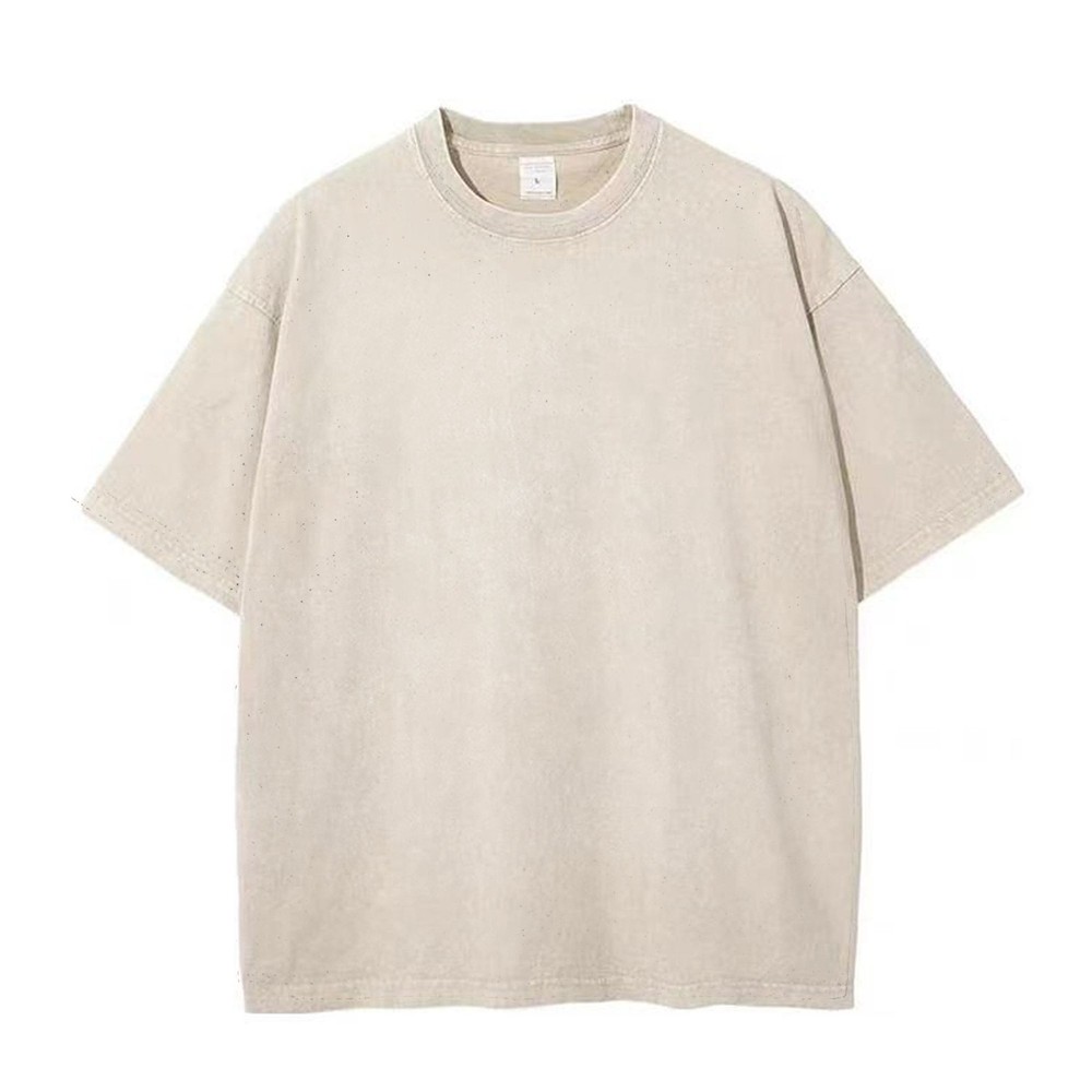 Vintage Washed T Shirt Men Women Oversized Tee 100% Cotton Casual Streetwear