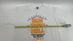 Vintage Fruit Of The Loom Run Thru Michigan Graphic T-shirt Size Large