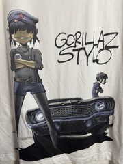 Gorillaz Stylo Size Large White New With Tag Hot Topic Slim Fit Tee Shirt