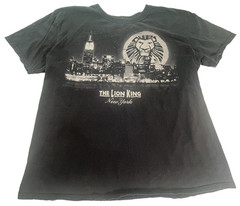 The Lion King New York T-Shirt Size Large L Black Broadway Sparkles