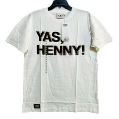 Queer Eye Yas Henny Graphic T-shirt Medium White Rainbow Shadow Short Sleeve NWT