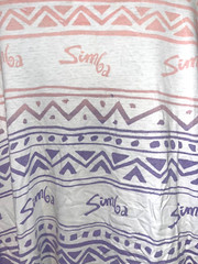 Disney The Lion King Simba Tribal All Over Print Double Sided One Size Vintage