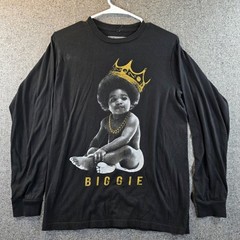 The Notorious B.I.G. Biggie Smalls Baby Crown Long Sleeve Shirt Men’s Small