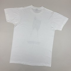 Vintage West African Stilt Dancer Shirt Mens XL White BVD Single Stitch 80s