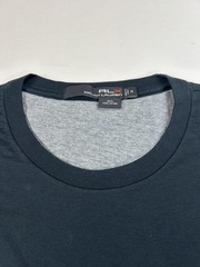 RLX by Ralph Lauren Short Sleeve Crewneck Double Tee – Black/Grey – Size: Medium
