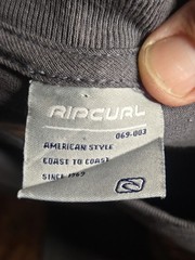 NWOT Vintage Y2K Rip Curl Gray Double Sided Shirt XL
