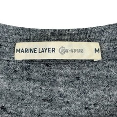 Marine Layer California Bear Surfboard Shirt Men Medium Gray Re-Spun Cotton Tee