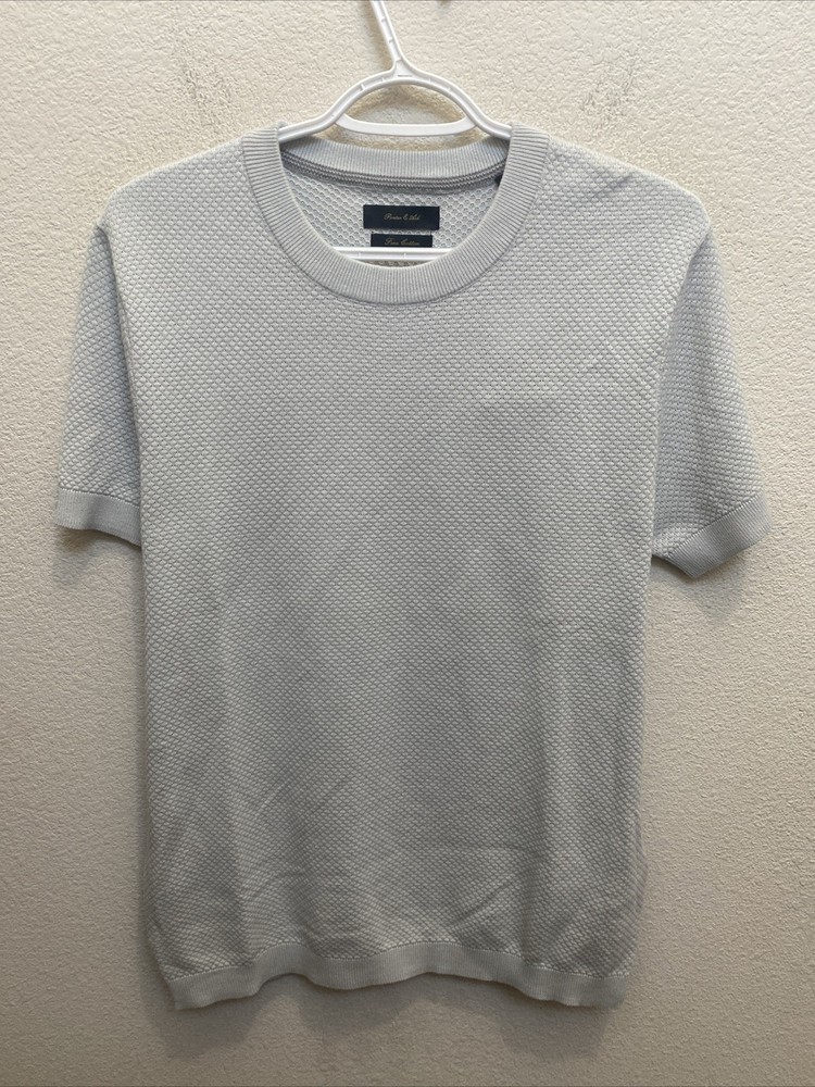 NEW Porter & Ash Men’s Small Gray Fine Cotton Refined Structure T-Shirt NWT