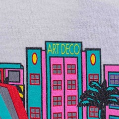 Miami Beach Florida Art Deco T-Shirt PeopleSoft Software Tech XL Y2K Streetwear