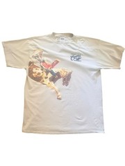 Vintage 1996 Coors Beer Cowboy Rodeo Wild West Tee Cream Colored Double Sided 2X