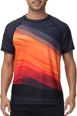 Men’s Rash Guard Swim Shirt UPF 50+ Quick Dry Loose Fit Surfing Fishing Tee