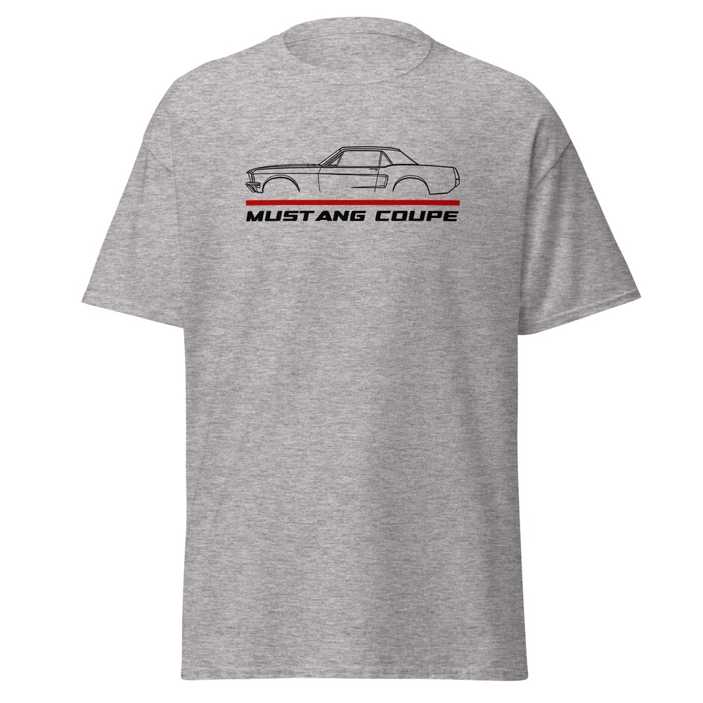Premium T-Shirt For Ford Mustang Coupe 1968 Car Fans Birthday Gift Tee Shirt