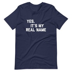 Yes, It’s My Real Name T-Shirt, Chevy Chase, SNL, Christmas Vacation, 70s