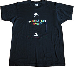 LIBERACE Photograph Vtg 80s FAMOUS PEOPLE PLAYERS A LITTLE LIKE MAGIC T Shirt L