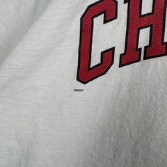 VTG 97 Nike Shirt Mens XL White Chicago Center Swoosh Crewneck Short Sleeve Tee