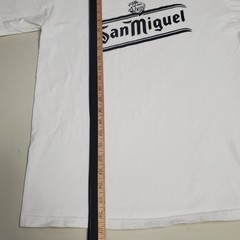 San Miguel Logo Print Black New T- Shirt Men’s Size Medium White Shirt