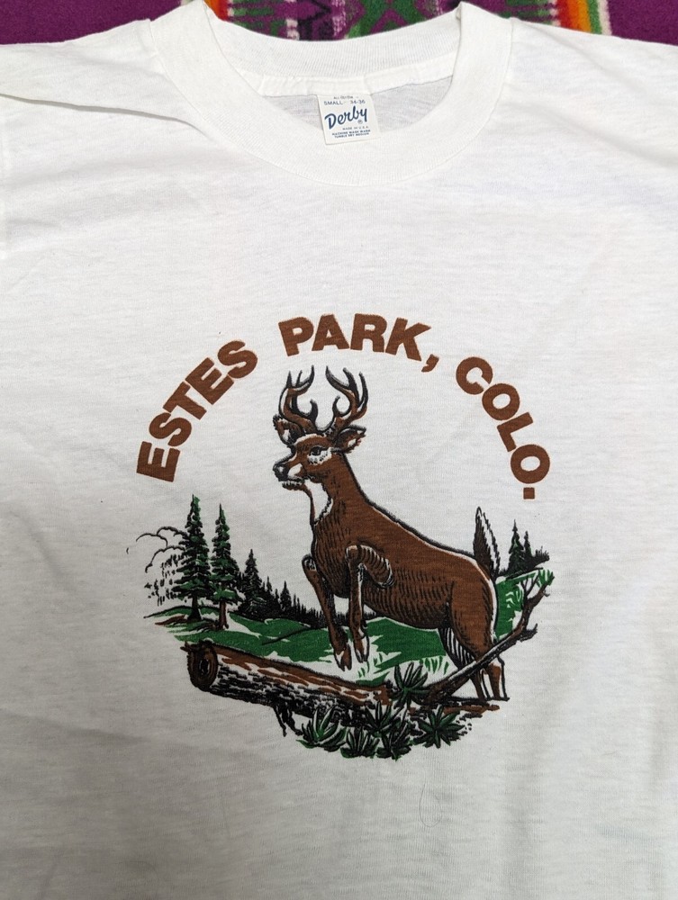 NEVER USED DEAD STOCK VINTAGE 70’S DERBY SINGLE STITCH T SHIRT S USA MADE