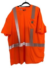 Carhartt Force High Visibily Size 3XL Tall Reflective NWT Relaxed Fit Bright Ora