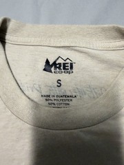 REI Co-Op Mens Size Small Beige T-Shirt Rainbow Tee Outside with Pride Retro