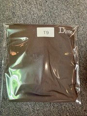 Dime Classic Streetwear T-Shirt Embroidered Logo Extra Large Brown Relaxed Fit
