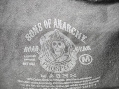 Sons of Anarchy Long Sleeve Gray T-Shirt Size Medium