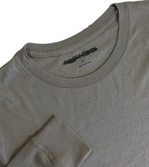 Lucky Brand Shirt Mens LARGE BROWN Long Sleeve Supima Cotton Crewneck Tee NWT