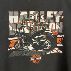 Harley Davidson t shirt Mens Size Y2K Faded Black Motorcycle Concord NC