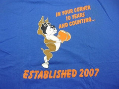 BOXER’S BAR & GRILLE T-SHIRT Blue T-Shirt Size XL Cotton/Polyester Blend LQQK!