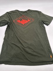 Timberland T-Shirt Men Small Graphic Print Logo Green ..#23402