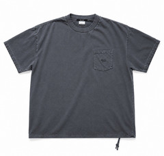 Ksubi Pocket T-Shirt Men’s XL Gray Made in Portugal Drawstring Hem Cotton Tee