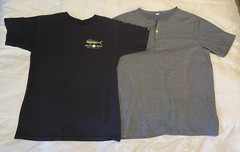 Lot of 2 Size Small Mens T Shirts Various Brands Salty Crew Black and Grey Tops