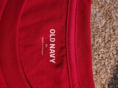 Old Navy Men’s XL Red July 4th 2026 Flag T-shirt 250th Anniversary Short Sleeve