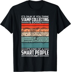 Retro Stamp Collecting Design For Postal Stamp Collector Gift Unisex T-Shirt
