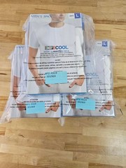 L / LARGE WHITE – 3 PACK – 32 Degrees Cool Men’s Short Sleeve T-Shirts Crew Neck