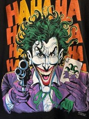 Vintage Single Stitch T Shirt Lot 1989 Joker Haha Batman Size M Nice Condition