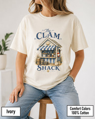 Clam Shack Shirt, Comfort Colors Coastal Tee, New England Beach Town Gift
