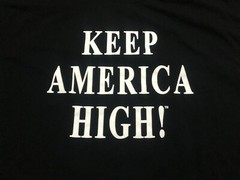 KEEP AMERICA HIGH T SHIRT MENS 4XL BLACK WHITE LEGALIZATION WEED POT SMOKE v