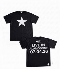 Kanye West YE BULLY Live At San Antonio 07.04.26 Concert T Shirt New