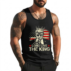 Vintage Trump Long Live The King American Patriotic Retro Tank Top