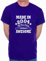 21st Birthday Men’s T-Shirt Made in 2004 21 Years old Tee Shirt