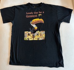 Guinness Mens Black Toucan Graphic T-Shirt Lovely Day For A Guinness Relaxed M